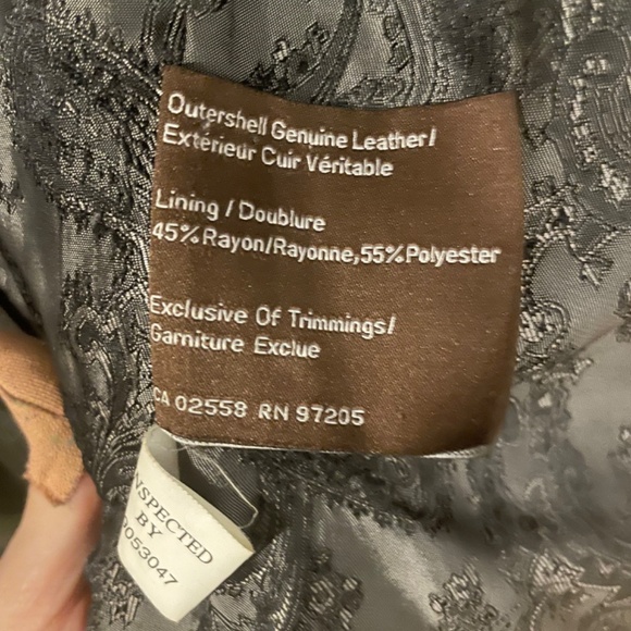 Danier leather moto jacket - women’s small - Picture 3 of 3